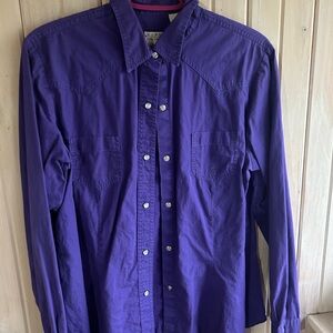 Roper Woman’s Vibrant Purple Button Down Shirt